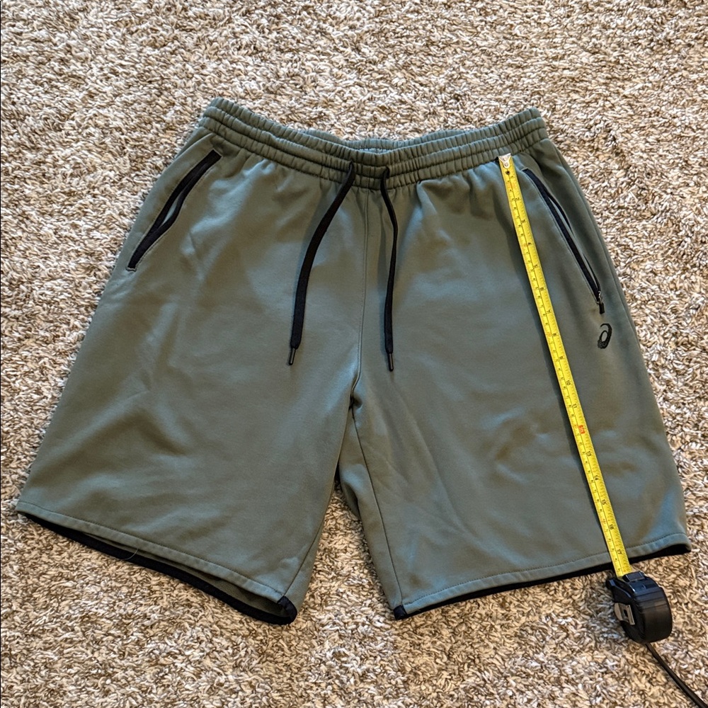 Asics Men's Olive Athletic Shorts